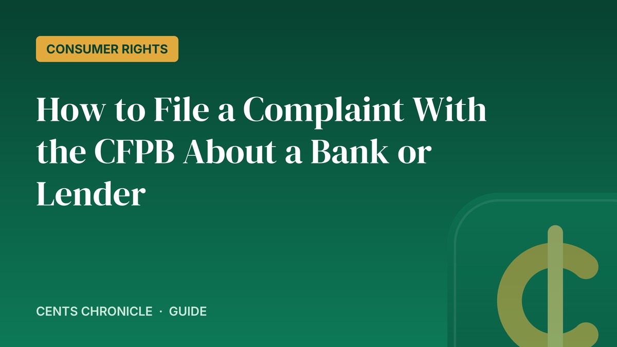 How to File a Complaint With the CFPB About a Bank or Lender